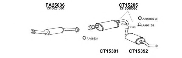 VENEPORTE 250453 Exhaust System